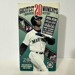 Greatest 20 Moments in Mariners History VHS Special Edition